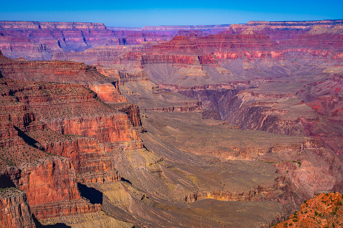 Scenic view of Grand Canyon from Ooh Aah Point on South Kaibab Trail, Grand Canyon National Park, UNESCO World Heritage Site, Arizona, United States of America, North America