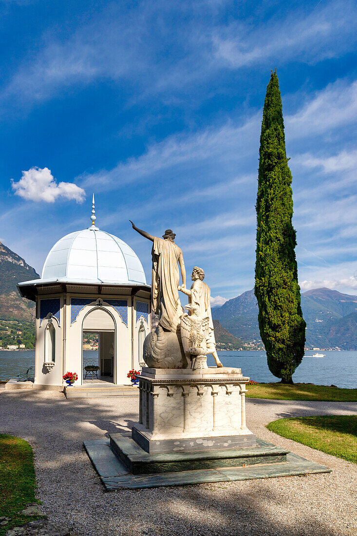 Villa Melzi Gärten, Bellagio, Comer See, Bezirk Como, Lombardei, Italienische Seen, Italien, Europa