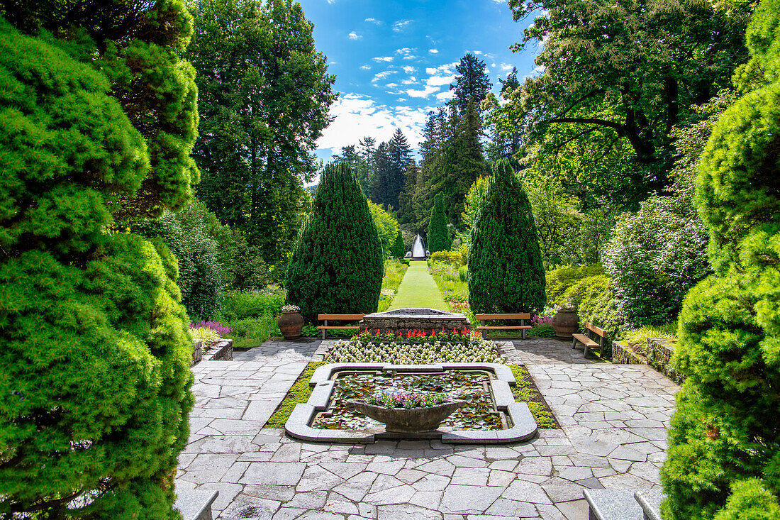 The botanical gardens of Villa Taranto, Pallanza, Lake Maggiore, Verbania District, Piedmont, Italian Lakes, Italy, Europe