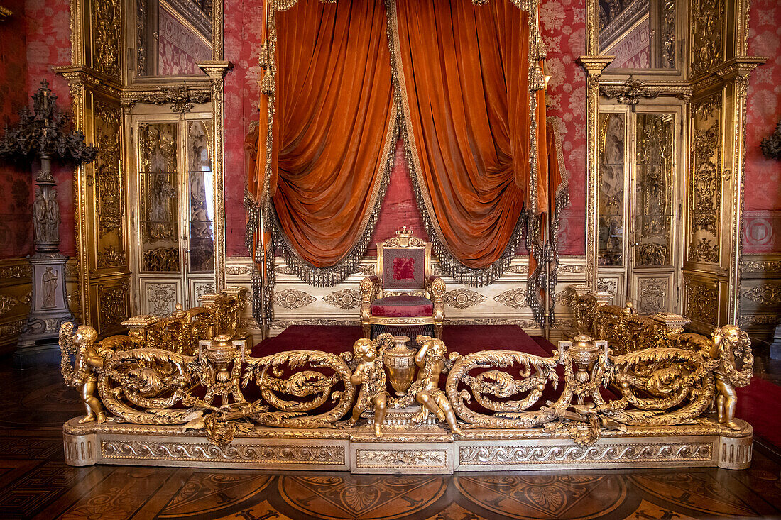 Throne Room, Royal Palace, Turin, Piedmont, Italy, Europe
