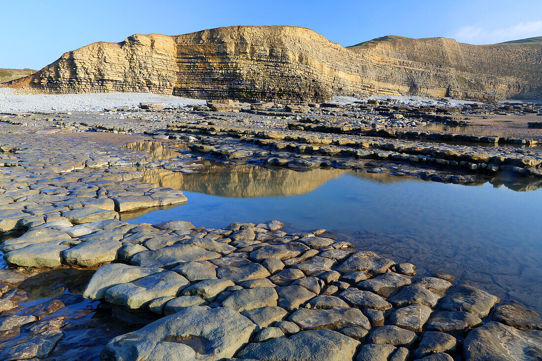 Dunraven Bay (Southerndown Beach), Glamorgan Heritage Coast, Wales, Vereinigtes Königreich, Europa