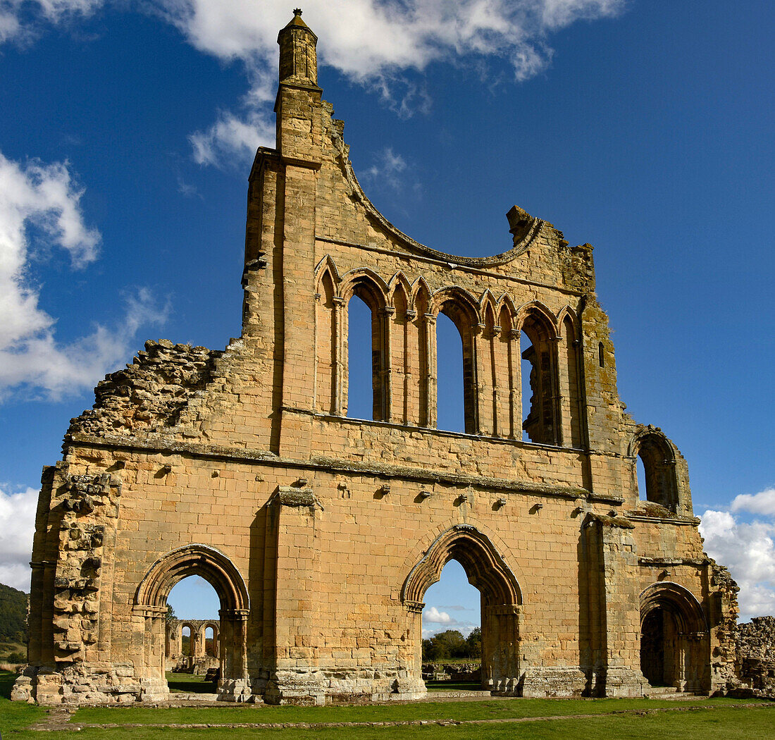 Ruinen der Byland Abbey, Thirsk, Yorkshire, England, Vereinigtes Königreich, Europa