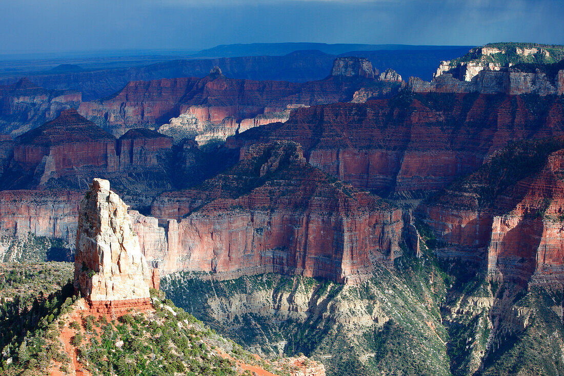 Mount Hayden from Point Imperial, north rim, Grand Canyon, Arizona, United States of America, North America