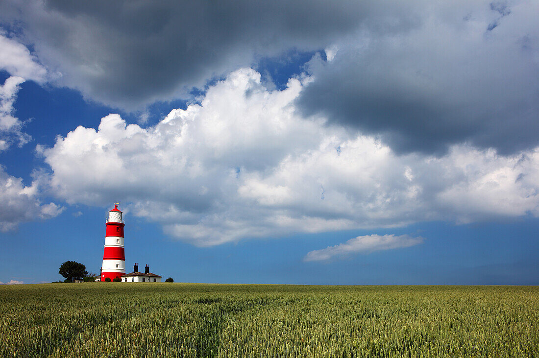 Happisburgh Lighthouse, Norfolk, England, Vereinigtes Königreich, Europa