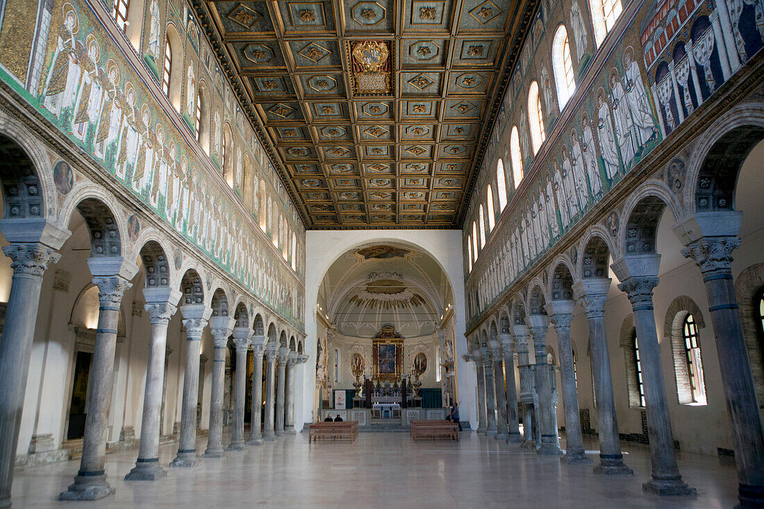 Basilica of Saint Apollinare, UNESCO World Heritage Site, Ravenna, Emilia-Romagna, Italy, Europe
