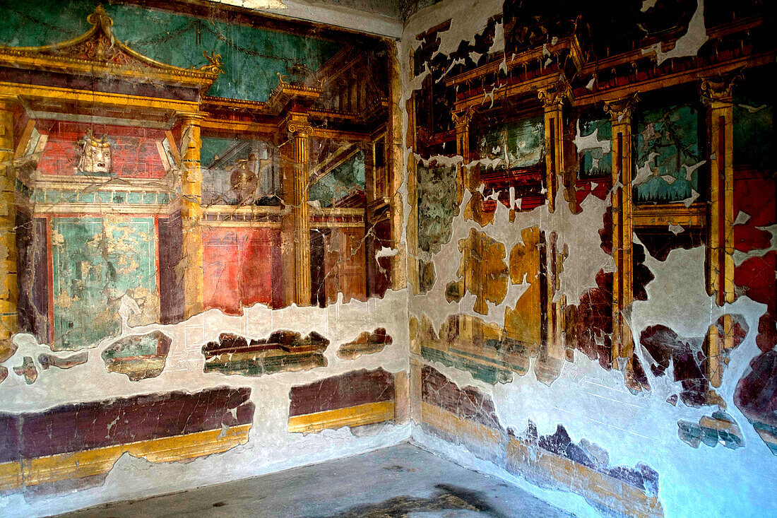 Villa of Mysteries, Pompeii, UNESCO World Heritage Site, Campania, Italy, Europe