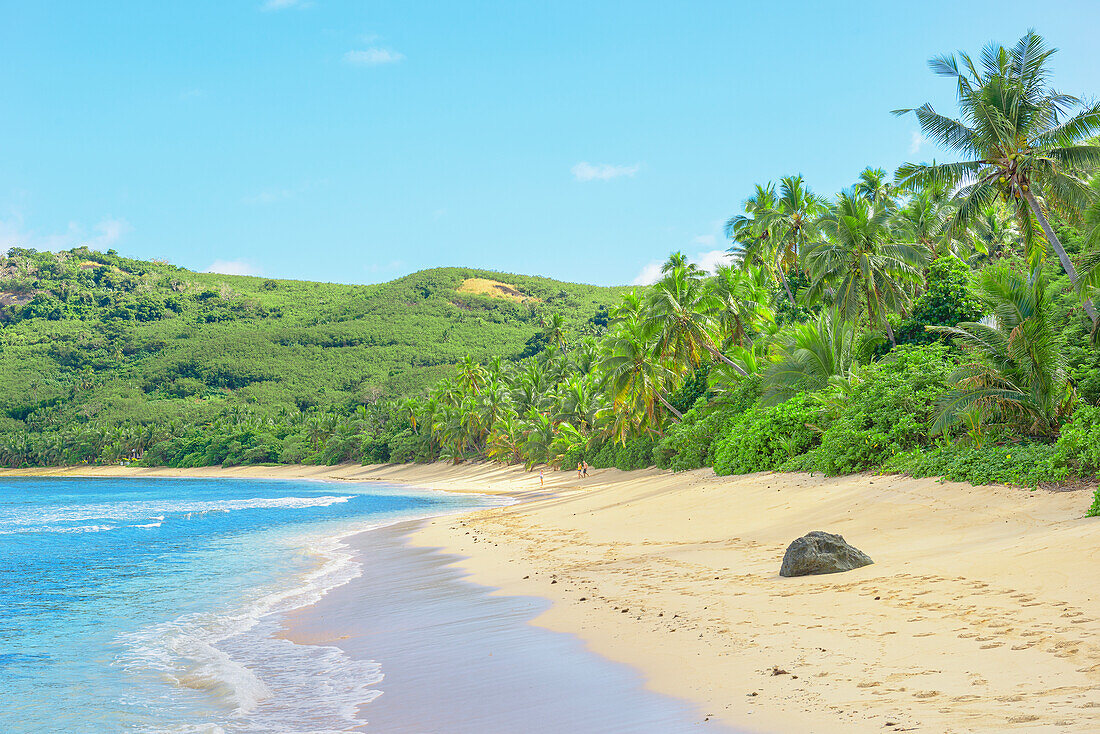 Tropical beach, Waya Island, Yasawa island group, Fiji, South Pacific Islands, Pacific