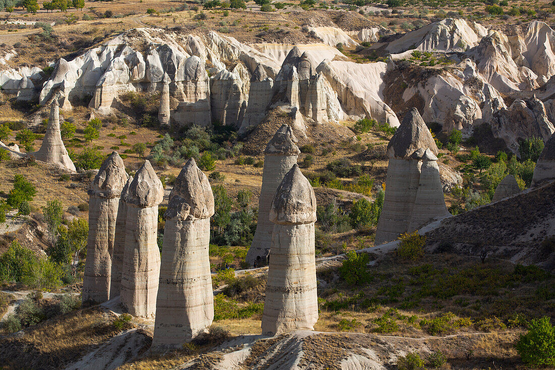 Tal der Liebe, bei Goreme, Region Kappadokien, Provinz Nevsehir, Anatolien, Türkei, Kleinasien, Asien