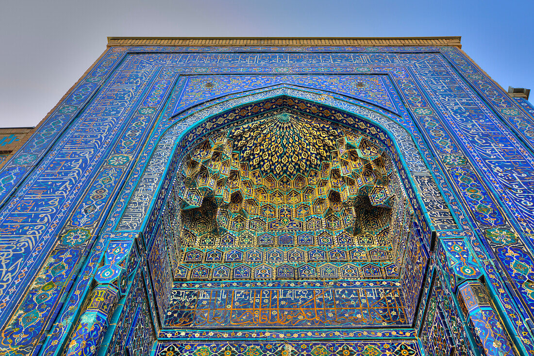 Tuman Oko Mausoleum, Shah-I-Zinda, UNESCO World Heritage Site, Samarkand, Uzbekistan, Central Asia, Asia