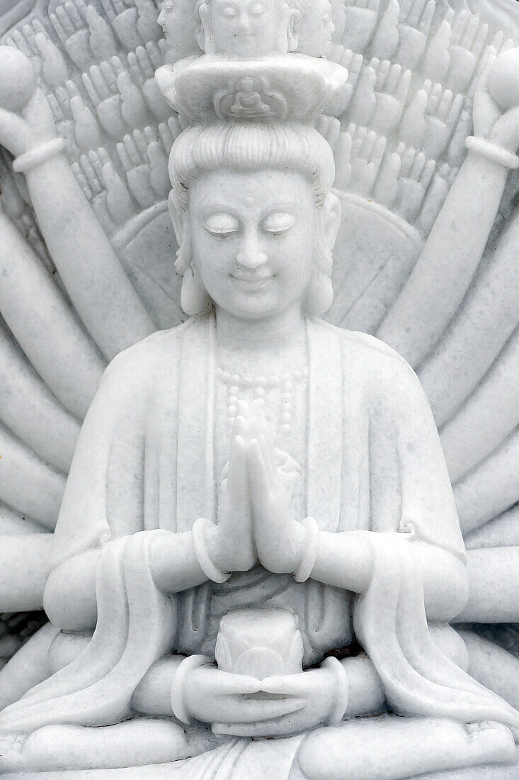 Thousand-armed Avalokitesvara (Quan Am), the Bodhisattva of Compassion (Goddess of Mercy), Danang, Vietnam, Indochina, Southeast Asia, Asia
