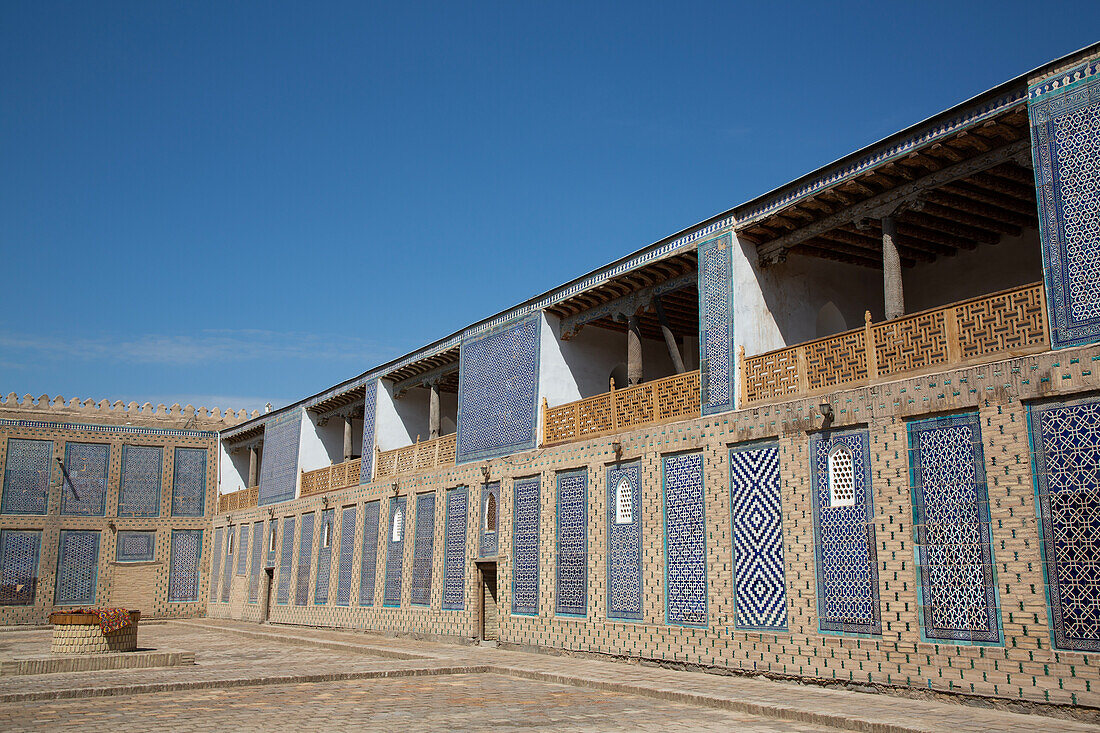The Concubine Quarters, Tash Khauli Palace, 1830, Ichon Qala (Itchan Kala), UNESCO World Heritage Site, Khiva, Uzbekistan, Central Asia, Asia
