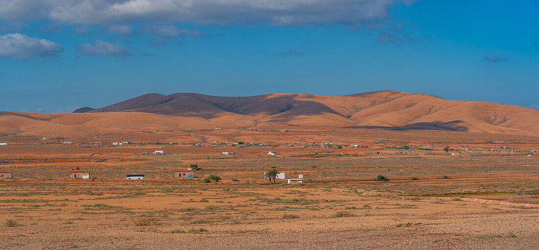 Blick auf dramatische Landschaft bei La Matilla, Fuerteventura, Kanarische Inseln, Spanien, Atlantik, Europa