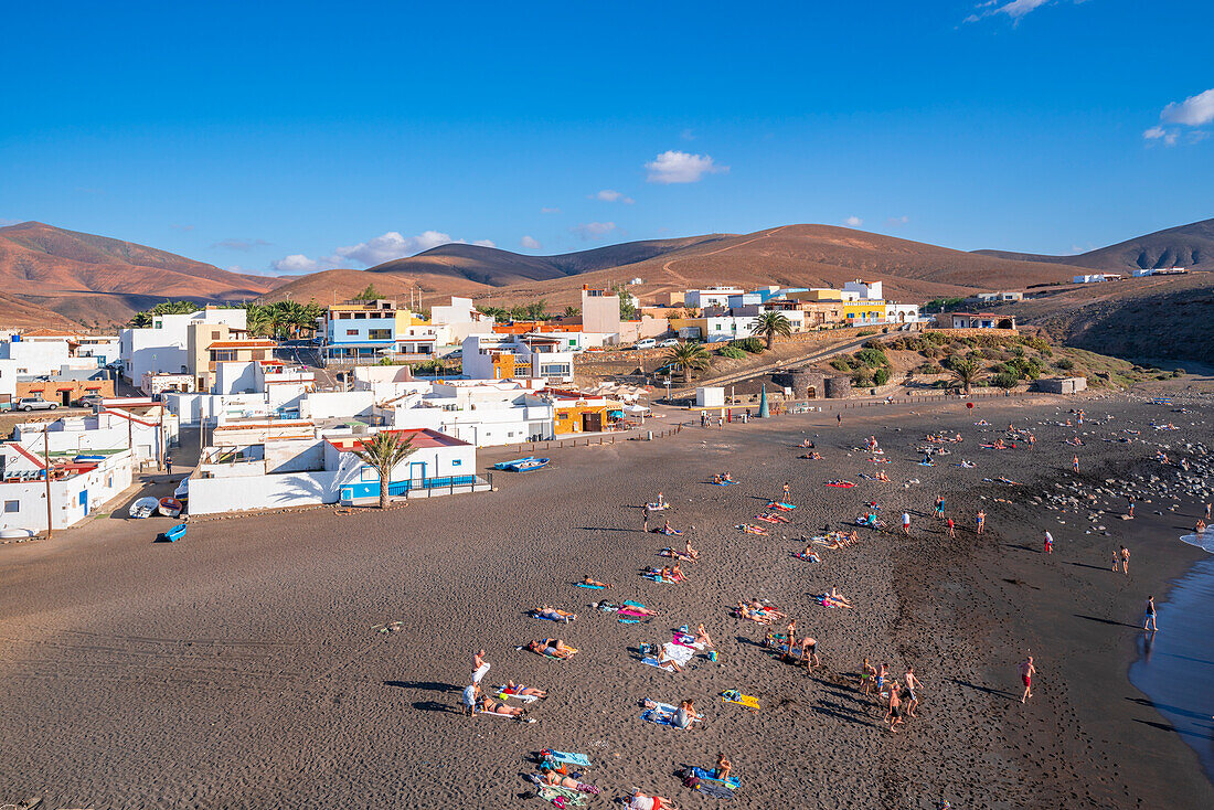 View of Playa de Ajuy from Mirador Playa de Ajuy, Ajuy, Fuerteventura, Canary Islands, Spain, Atlantic, Europe