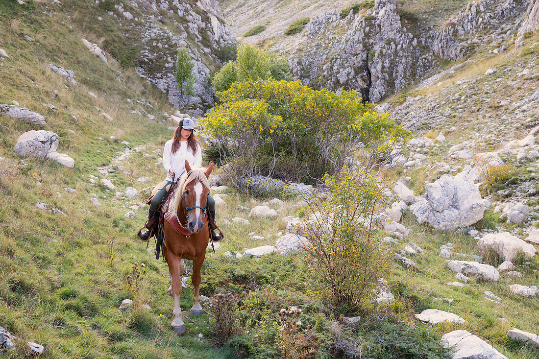 Europa, Italien, Umbrien, Bezirk Perugia, Nationalpark Sibillini.