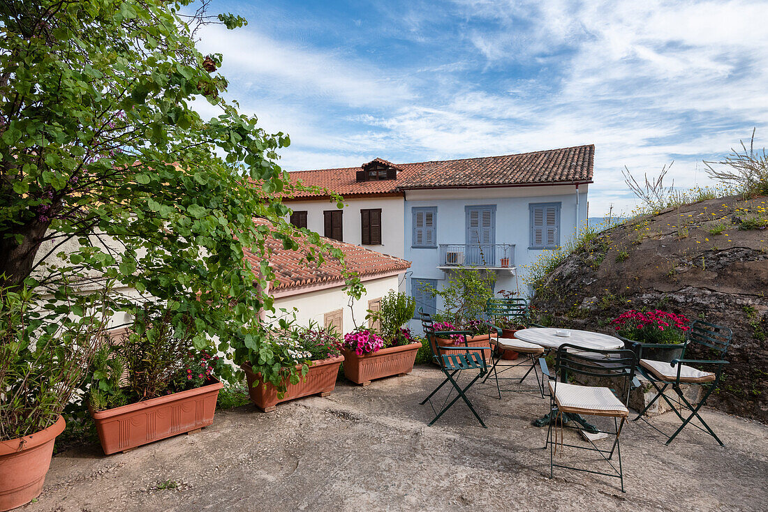 Typical greece houses at Nafplio, Peloponnese, Greece