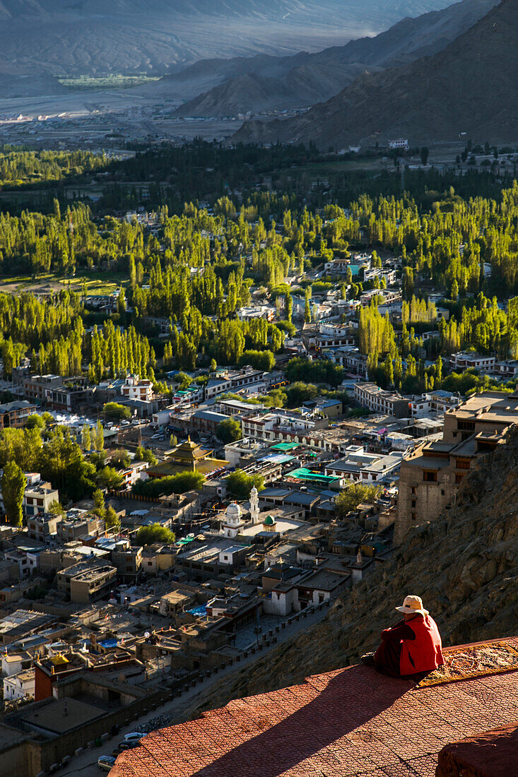 Blick auf Leh, die Hauptstadt von Ladakh
