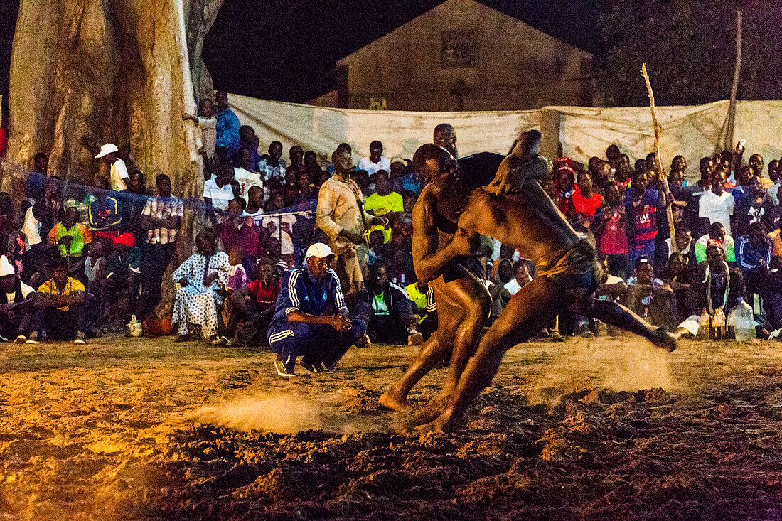 Senegalese wrestling competition in Yayem