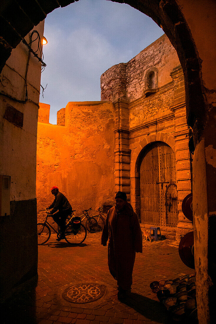 Das Leben innerhalb der Mauern des Medinaviertels von Essaouira