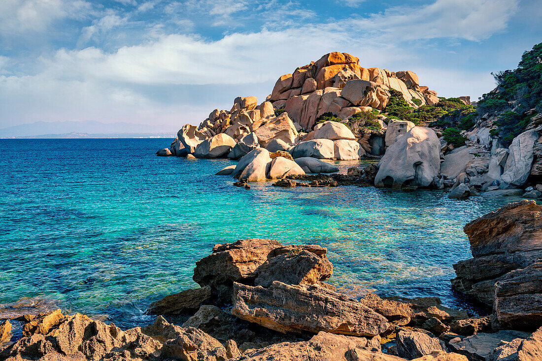 Cala Spinosa, Santa Teresa di Gallura, Capo Testa, Sardinia, Italy. Seascape