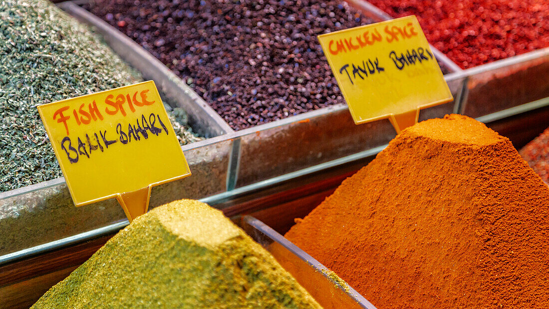 Spices in the great bazaar of istanbul, Istanbul, turkey