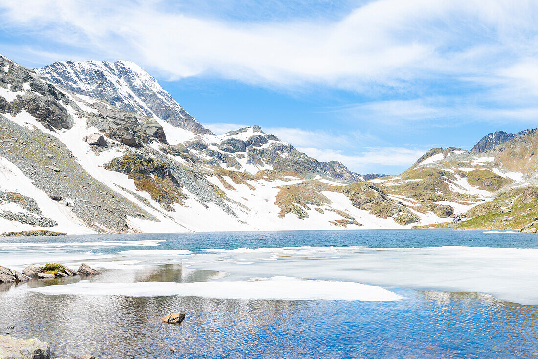 Gran Lac, Vallon de Chalamy, Naturpark Mont Avic, Aostatal, Italienische Alpen, Italien