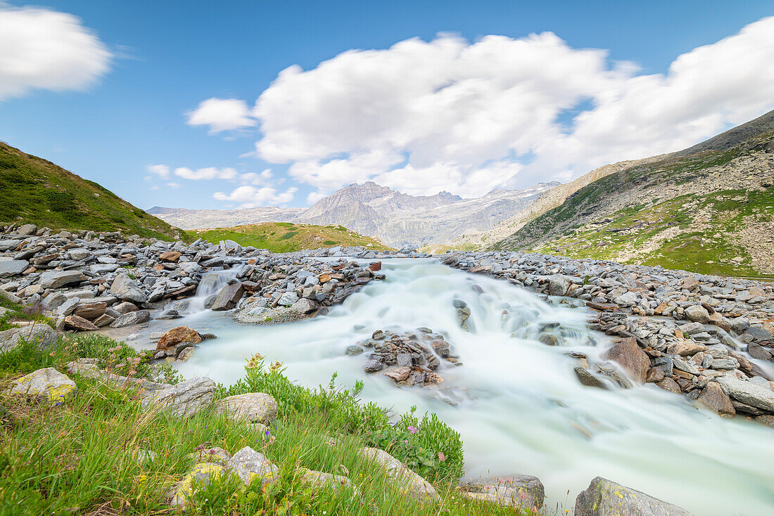 Rio di Nel, Valle dell Orco, Gran Paradiso National Park, Province of Turin, Piedmont, Italian alps, Italy