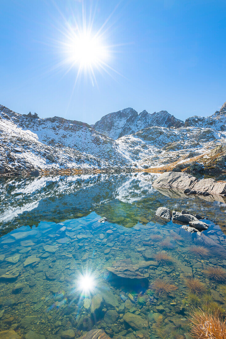 Lac Cornouy, Vallon de la Mandaz, Valle di Champorcher, Aosta Valley, Italian alps, Italy