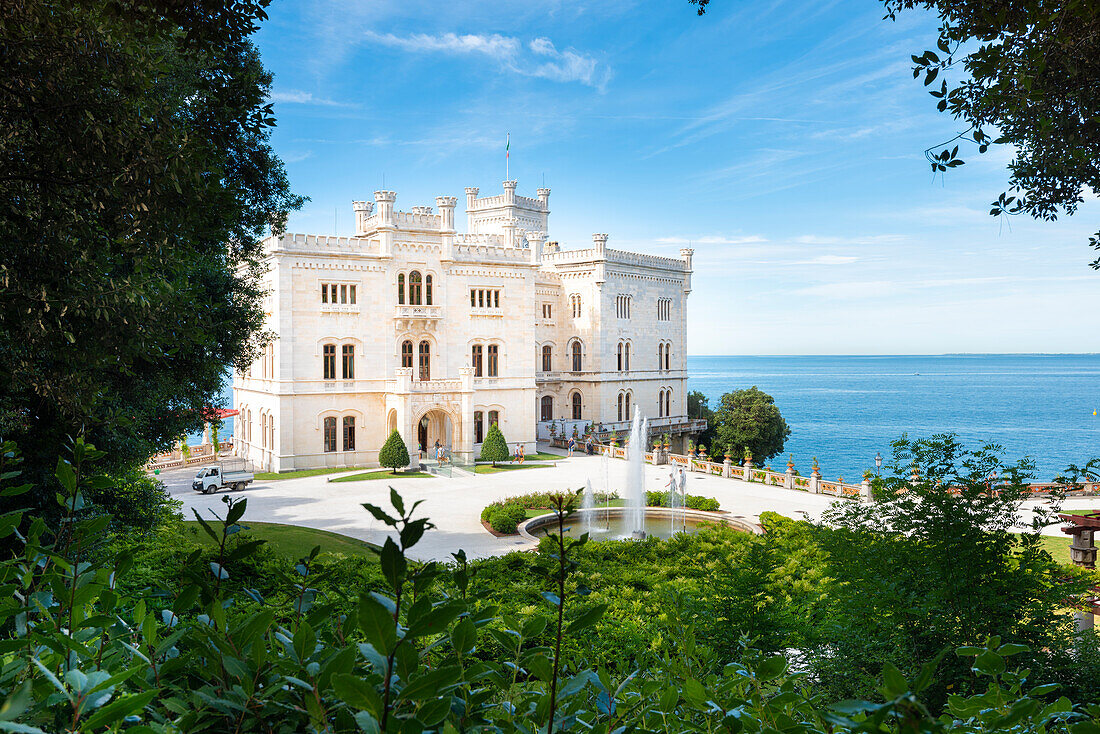 Miramare's castle, Grignano, Province of Trieste, Friuli-Venezia-Giulia, Italy