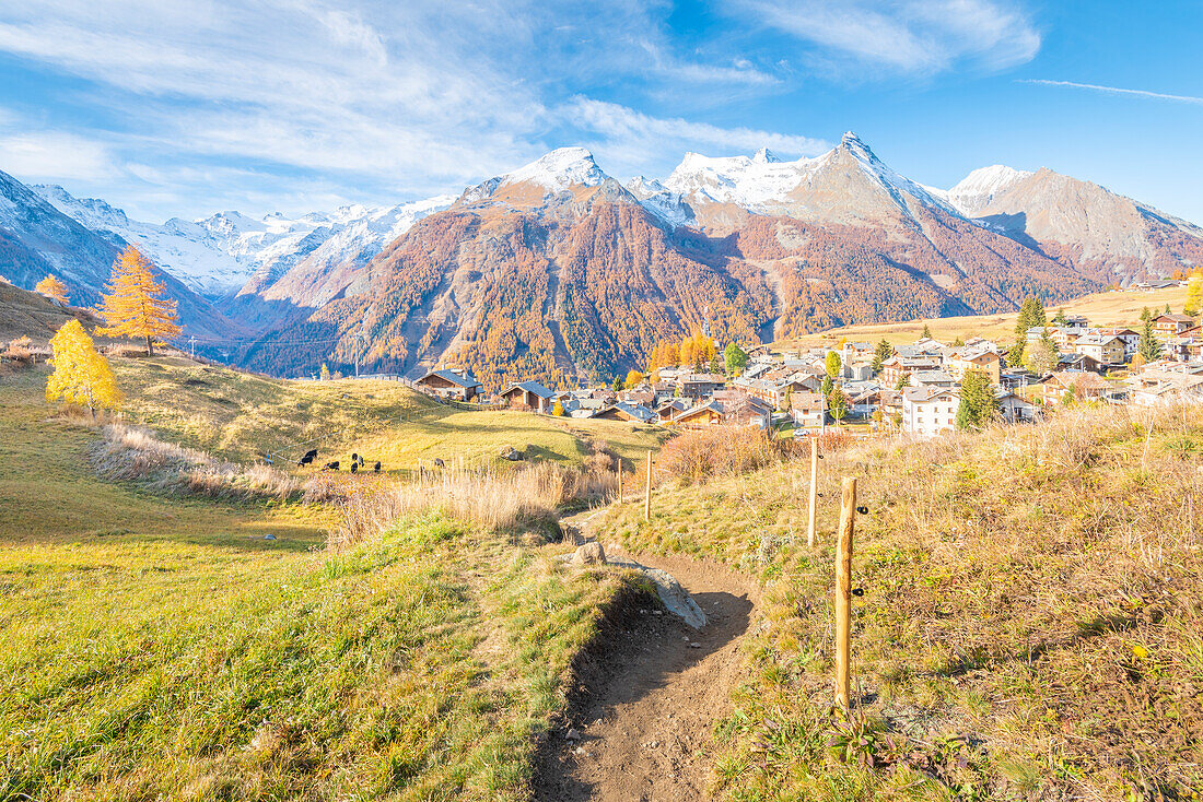 Gimillan, Cogne-Tal, Gran-Paradiso-Nationalpark, Aostatal, Italienische Alpen, Italien