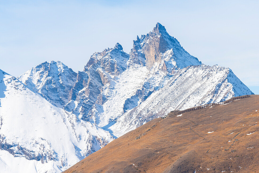 Gran Nomenon vom Grauson-Tal aus gesehen, Cogne-Tal, Aostatal, Italienische Alpen, Italien