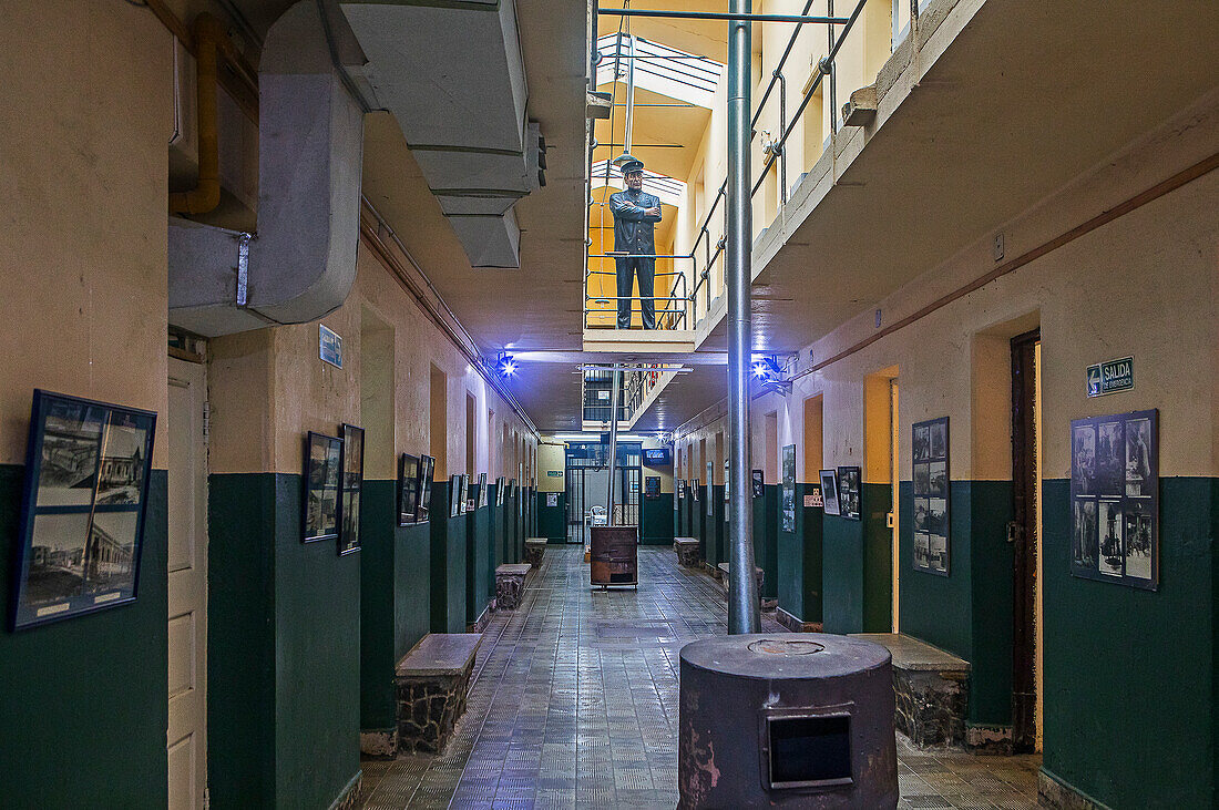 El Presidio, das ehemalige Gefängnis, das heute das Schifffahrtsmuseum und das Presidio-Museum beherbergt. Ushuaia, Tierra del Fuego, Patagonien, Argentinien
