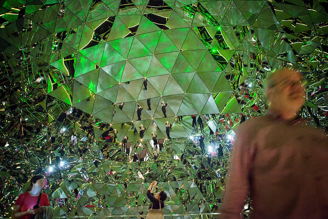 Crystal Dome , Chambers of Wonder, Swarovski Kristallwelten, Crystal World museum, Innsbruck, Austria
