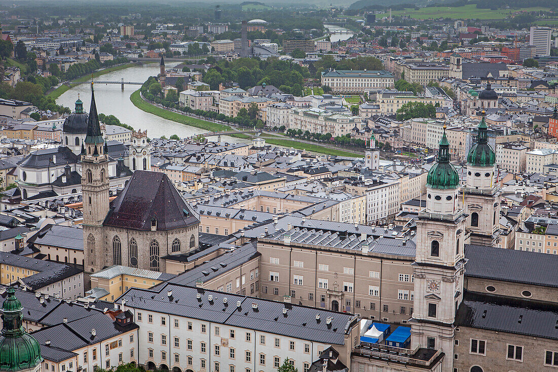 Blick von der Festung Hohensalzburg, Salzburg, Österreich