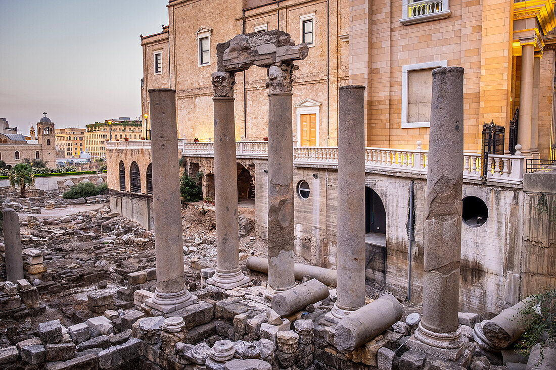 Römischer Cardo Maximus, im Forum Romanum, Stadtzentrum, Beirut, Libanon