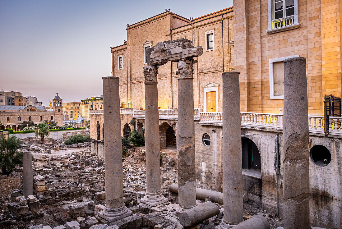Römischer Cardo Maximus, im Römischen Forum, Stadtzentrum, Beirut, Libanon