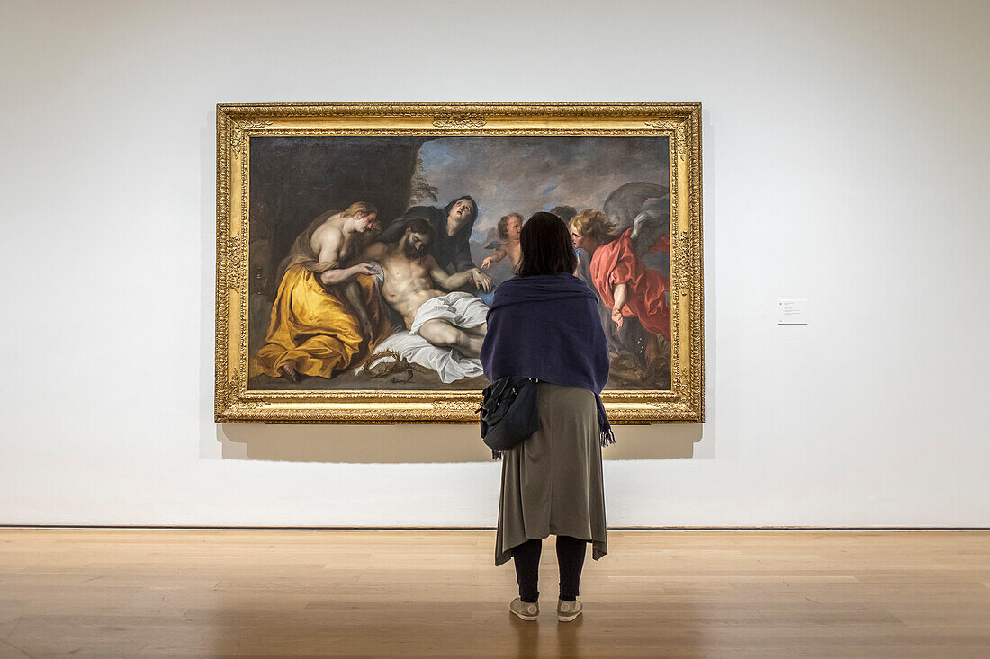 `Lamentation over the Dead Christ´by Van Dyck, Anton. Museo de Bellas Artes or fine Arts museum, Bilbao, Spain