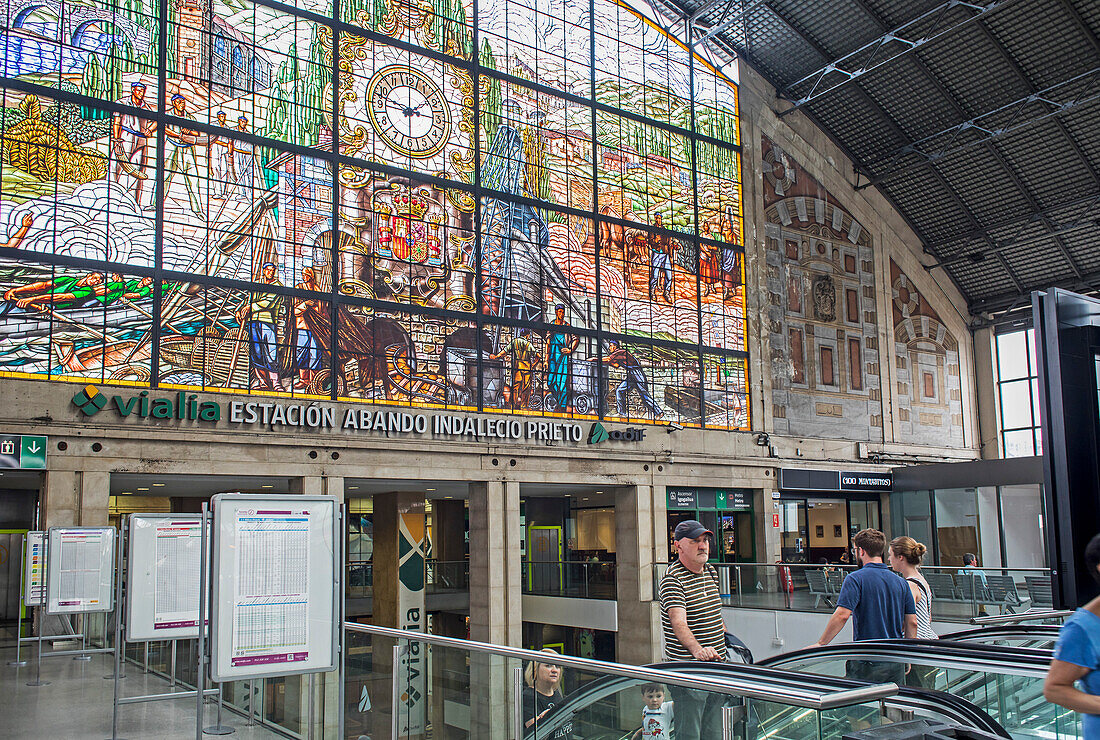 Abando train station, Bilbao. Spain