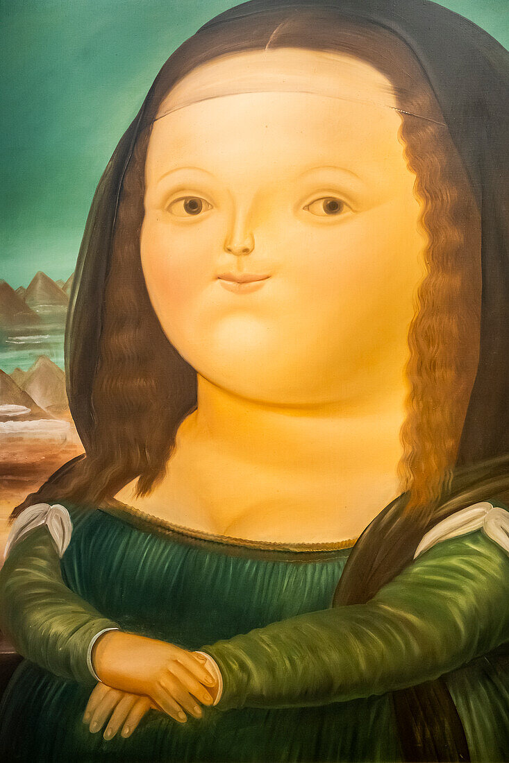 Monalisa" von Fernando Botero, Botero-Museum, Bogotá, Kolumbien