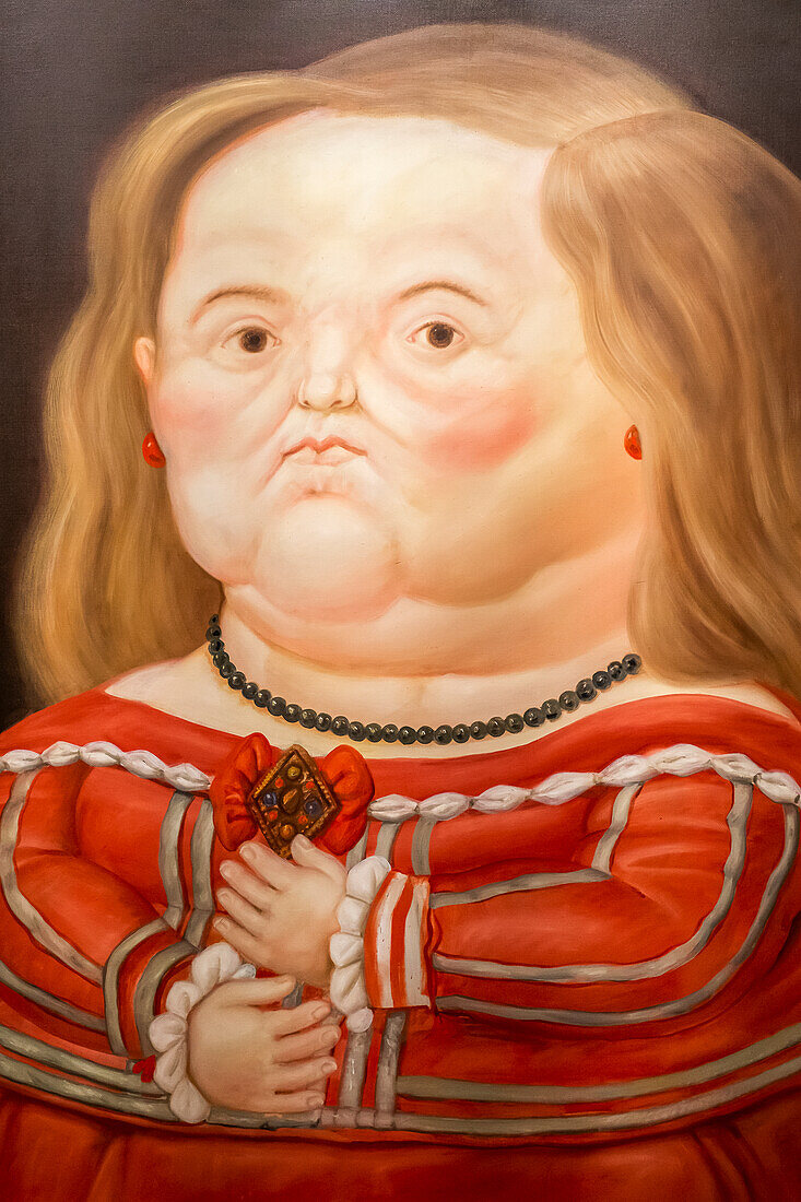 Maribarbola según Velazquez" von Fernando Botero, Botero Museum, Bogotá, Kolumbien