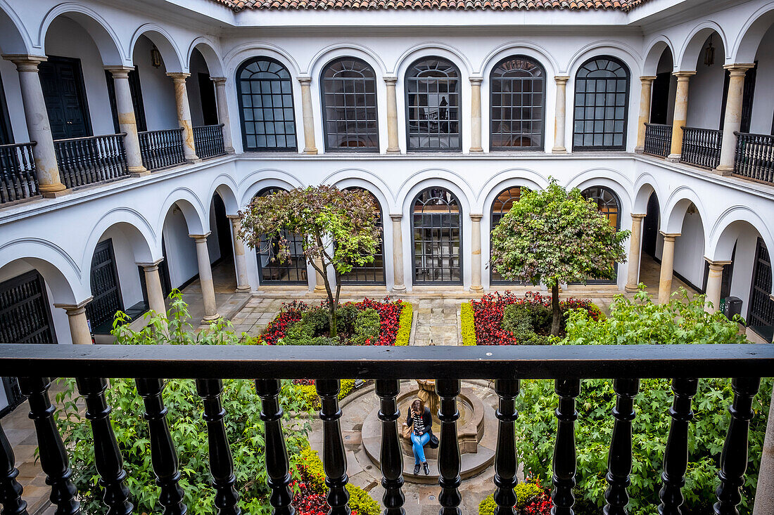 Courtyard of Botero Museum, Bogota, Colombia