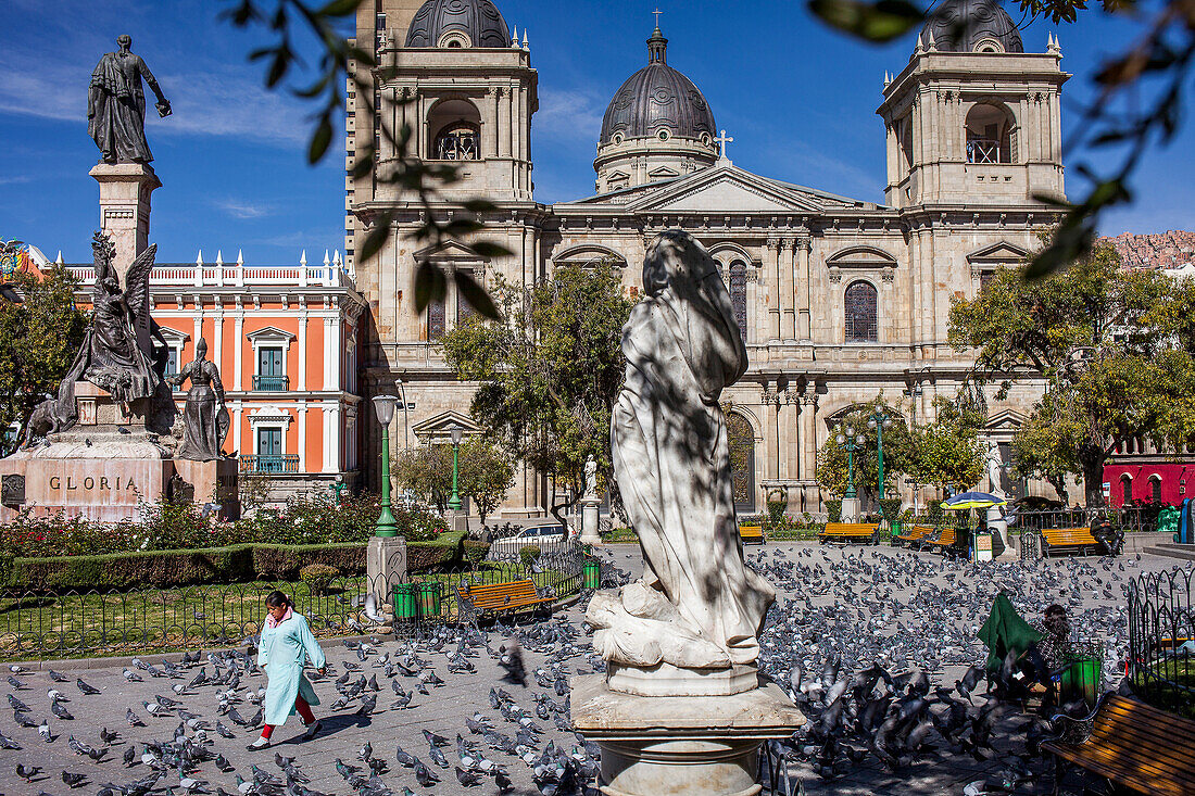 Kathedrale auf der Plaza Murillo, La Paz, Bolivien