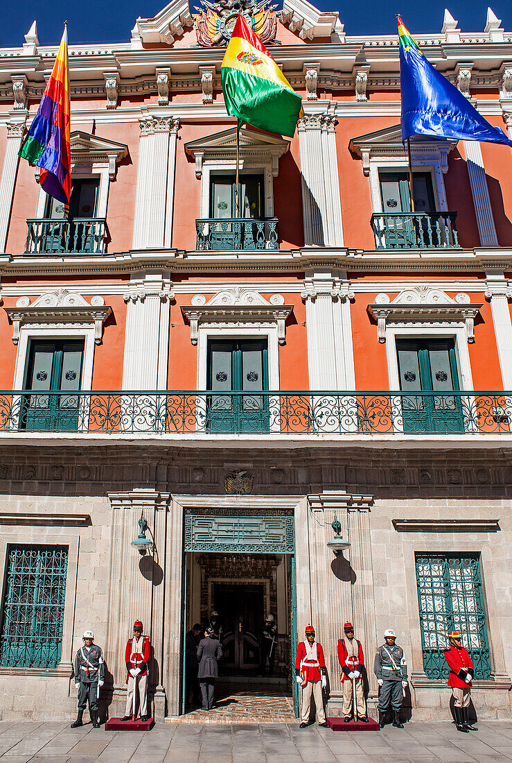 Präsidentenpalast, auf der Plaza Murillo, La Paz, Bolivien