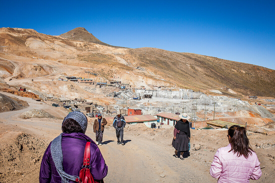 Gipfel des Cerro Rico, Potosi, Bolivien