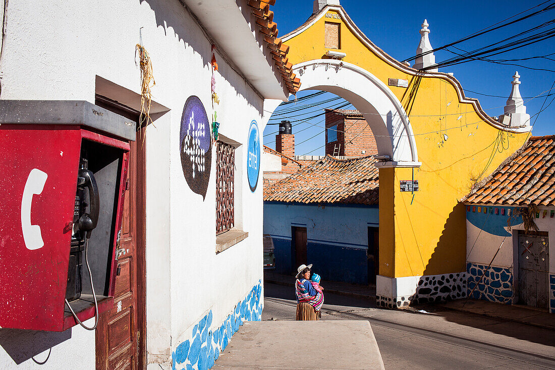 Arco de Mejillones,calle Mejillones, Potosi, Bolivien