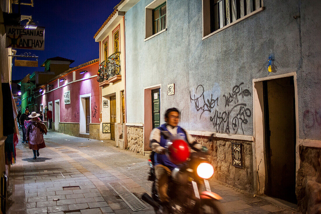 Calle Sucre, Potosi, Bolivien