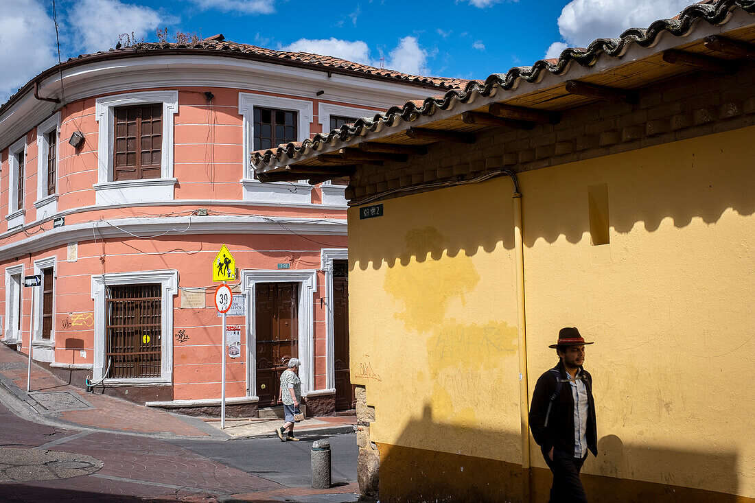 Carrera 2, Stadtviertel Candelaria, Bogotá, Kolumbien