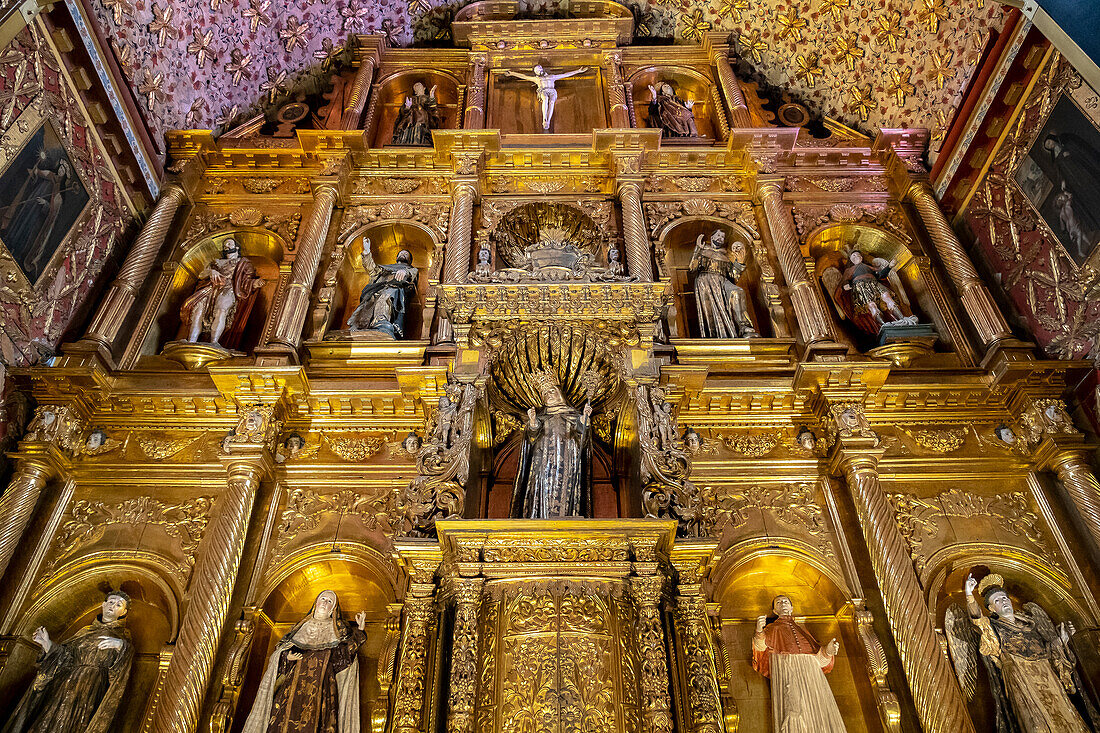 Museum Santa Clara, Kirche, Detail des Altaraufsatzes, Bogota, Kolumbien