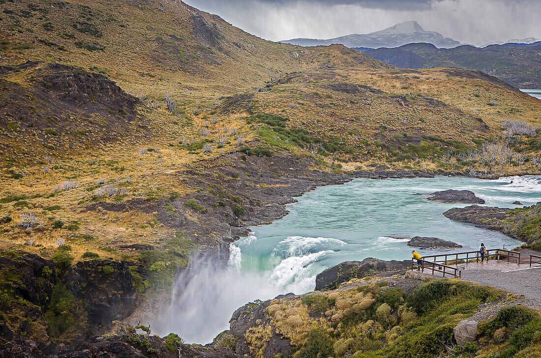 Salto Grande-Wasserfall, Torres del Paine-Nationalpark, Patagonien, Chile