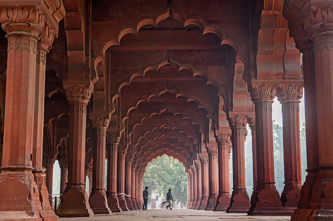 Diwan-i-Am, in der Roten Festung, Delhi, Indien