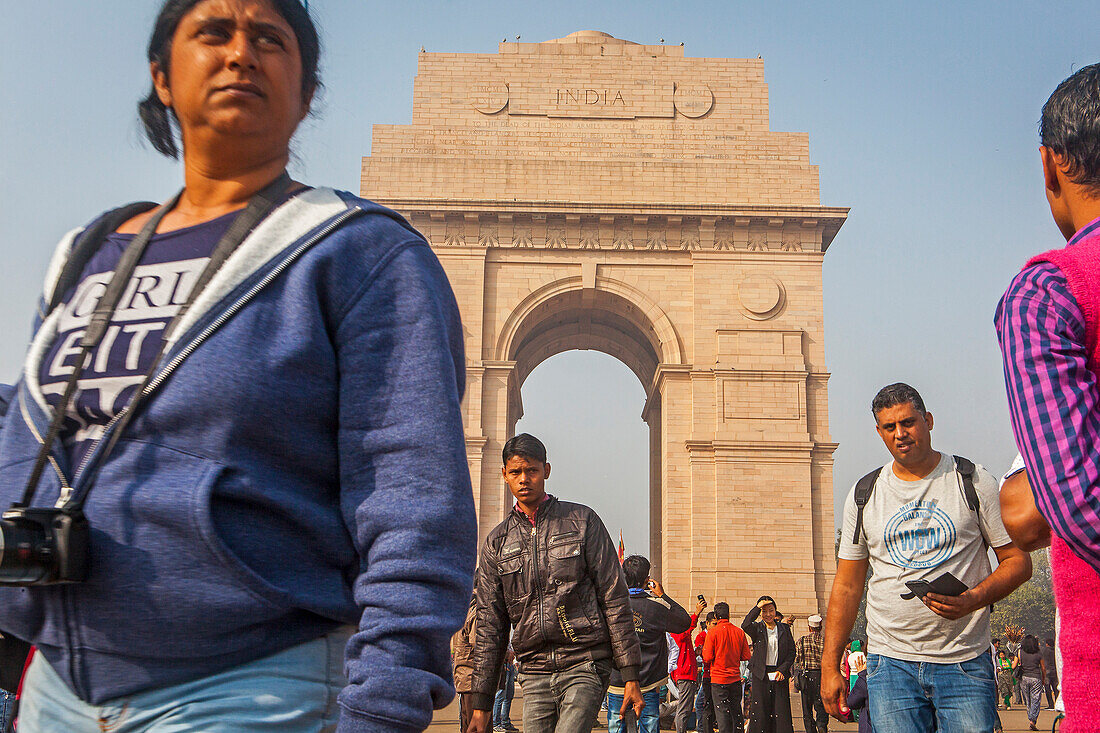 Besucher, India Gate, Delhi